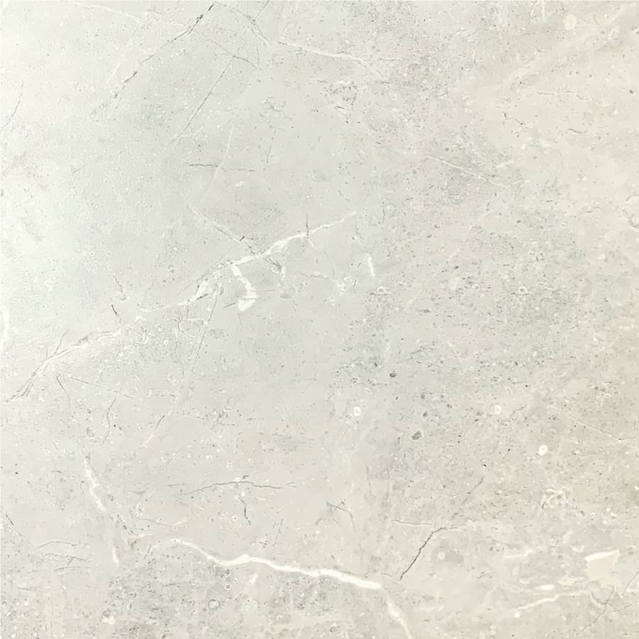 Bora Light Grey Polished Tile 600x600