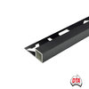 Box Square Edge Aluminum Trim 12mm x 3m (Matt Black)