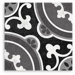 Artisan Fiesta Black Matt Tile 200x200