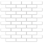 Cotto White Gloss Brick Mosaic 22x73