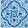 Morocco Persian Blue Gloss Tile 200x200