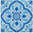 Morocco Persian Blue Gloss Tile 200x200