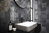 Omega Scored Grafito Charcoal Gloss Wall Tile 243x243