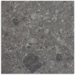 IN/OUT Breccia Dark Grey Matt Tile 600x600