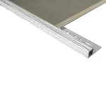 Mosaic Corner Tile trim 12.5mm x 3m (Linished Silver)