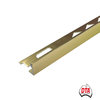 L Angle Aluminium Trim 8mm x 3m (Bright Gold)