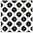 Poppy Flower Gloss Black Mosaic