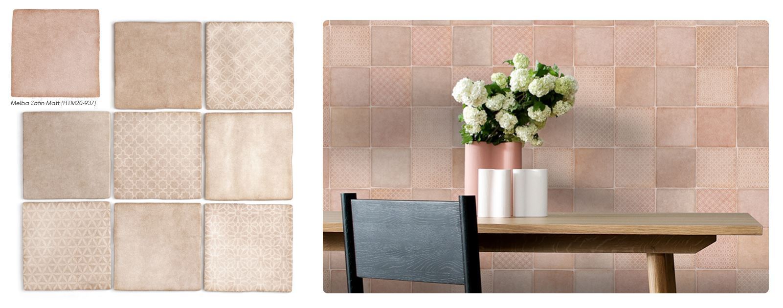 Tetra Odyssey Handmade Look Wall Tile Blend