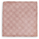 Silhouette Ringlet Pink Salt Satin (Matt) Wall Tile 130x130
