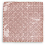 Silhouette Incise Pink Salt Gloss Wall Tile 130x130