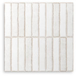 Riva Fingers Powder White Satin Matt Tile 300x300