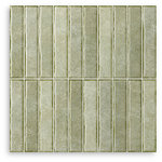 Riva Fingers Artichoke Green Satin Matt Tile 300x300