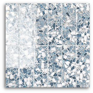 Terrina Blue Haven Brick (50x150) Wall Tile Gloss