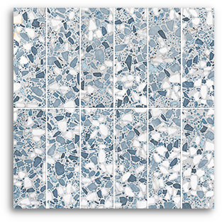 Terrina Blue Haven Brick (50x150) Wall Tile Gloss