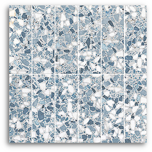 Terrina Blue Haven Brick (50x150) Wall Tile Satin Matt