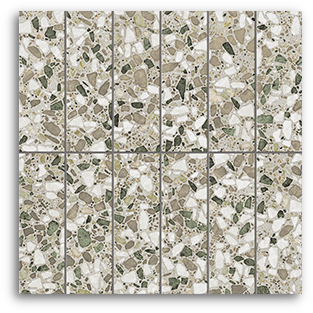 Terrina Olive Dream Brick (50x150) Wall Tile Satin Matt