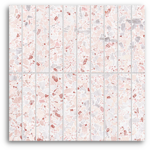 Terrina Strawberry Swirl Finger (25x150) Wall Tile Satin Matt