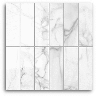 Lume Diamond White Brick (150x50) Wall Gloss