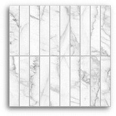 Lume Diamond White Fingers (150x25) Wall Satin Matt