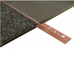 L Angle Aluminium Tile trim 11mm x 3metre (Linished Copper)