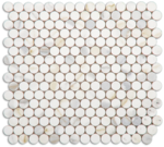 Boutique Calacutta Gold Glass Round Mosaic