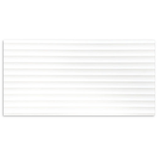 Fluted Matt White Wall 300x600