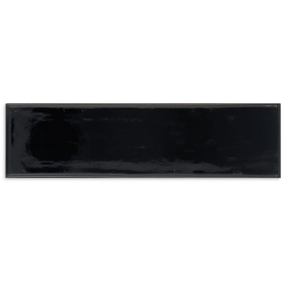 Westchester Tile Black Gloss Tile Trim - 2" X 6" - Contemporary