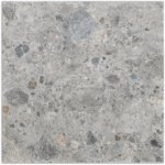 Bedrock Mid Grey Matt Tile 600x600