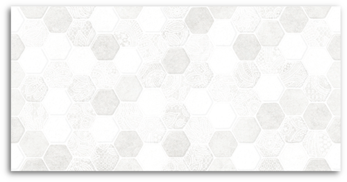 Folio Hexology Bianco (Satin) Wall 300x600