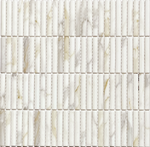 Boutique Calacatta Gold Mix 3D Bar Glass Mosaic
