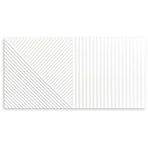 Geo White Matt Wall 300x600