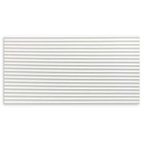 Micro Fluted White Matt Wall 300x600