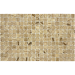 Betsan Cream Stone Matte Glass Mosaic 25x25