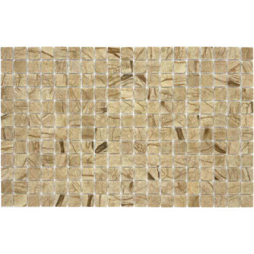 Betsan Cream Stone Matte Glass Mosaic 25x25
