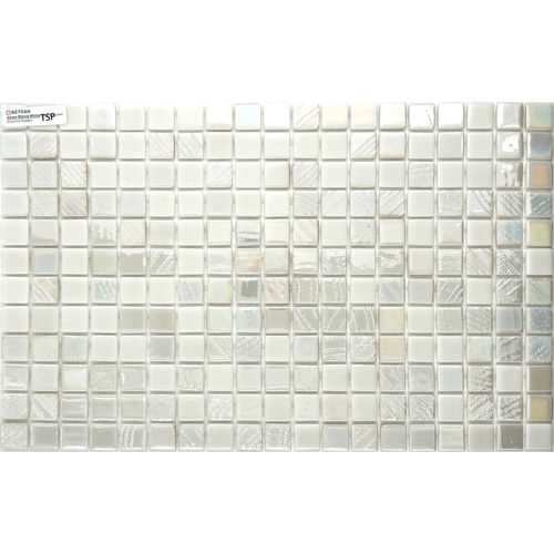 Betsan Alves Blend White Glass Mosaic 25x25