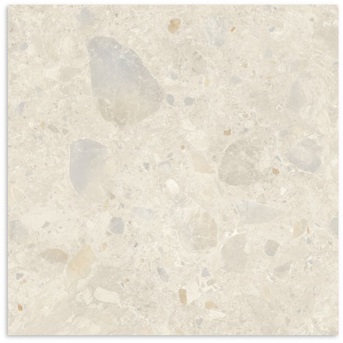 Terrazzo Rock Beige Tile 600x600