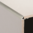 Round Aluminium trim 8mm x 3m (Brushed Nickel)