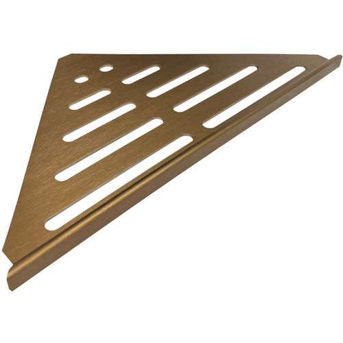 Hayman Aluminium Corner Shelf 346mm - Brushed Copper