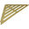 Hayman Aluminium Corner Shelf 346mm - Brushed Gold