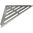 Hayman Aluminium Corner Shelf 346mm - Brushed Silver