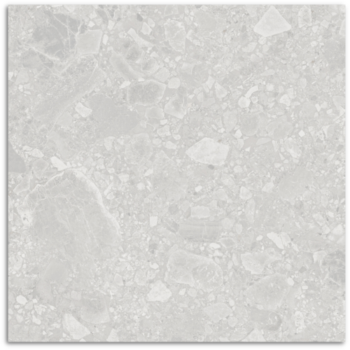 Studio Terrazzo Grey Matt Tile 600x600