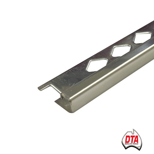 Square Stainless Steel G316 Tile Trim 8mm x 3m