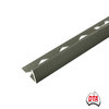 L Angle Aluminium Trim 8mm x 3m (Brushed Gunmetal)
