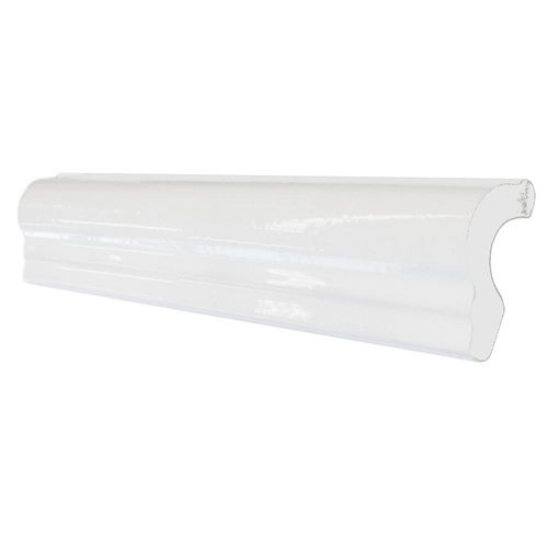 Ceramic Capping Tile - White Gloss 40x197